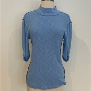 We The Free Light Blue Long Sleeve Top